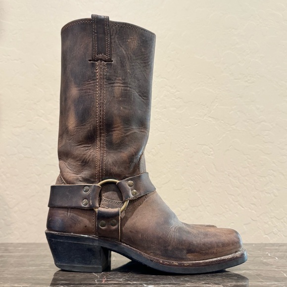 Frye 12R Leather Harness Boots - Picture 9 of 13
